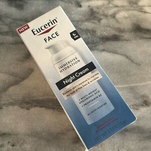 New In Box Eucerin Immersive Hydration Night Cream 2.5 oz.